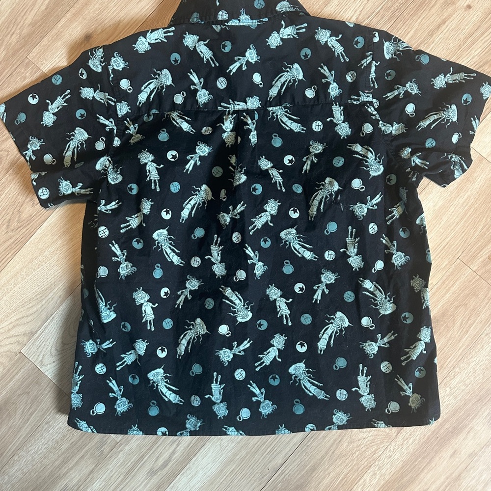 The Nightmare Before Christmas Button Shirt NBC Spooky Halloween Top - Picture 2 of 4